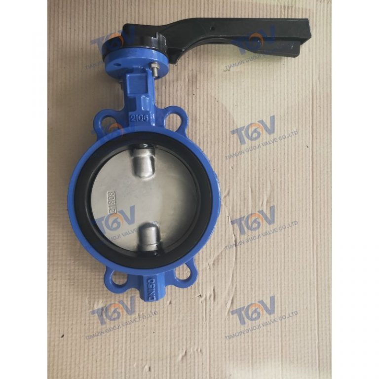 Aluminum Handle Lever Wafer Butterfly Valve (4)