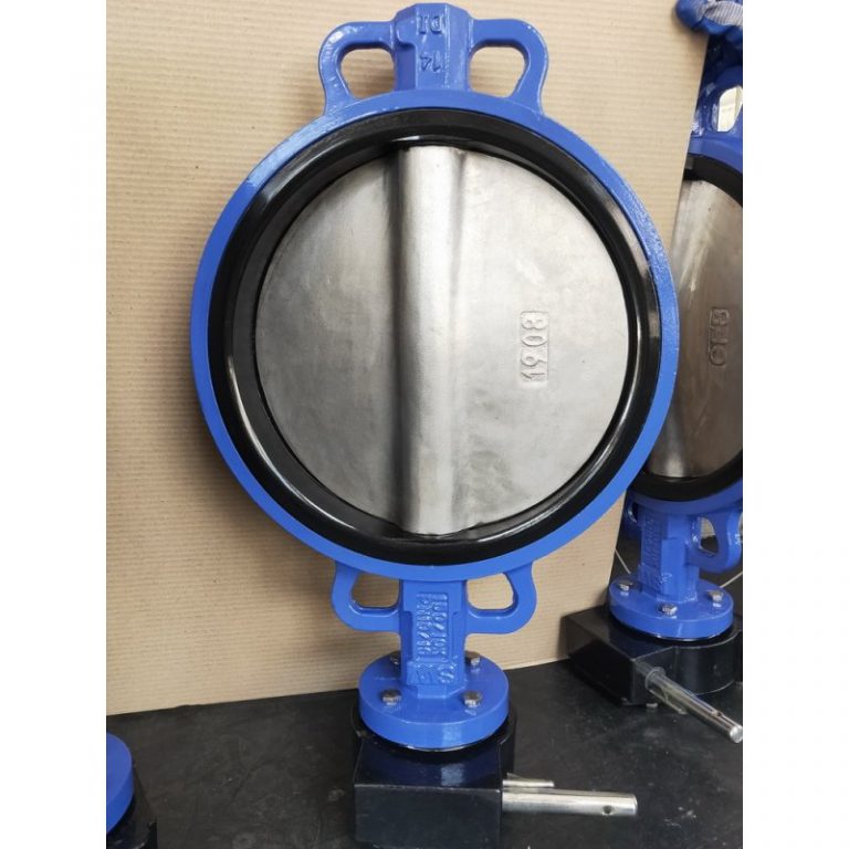 Gear işləyən Wafer Butterfly Valve (Shaft No Pin vasitəsilə) (3)
