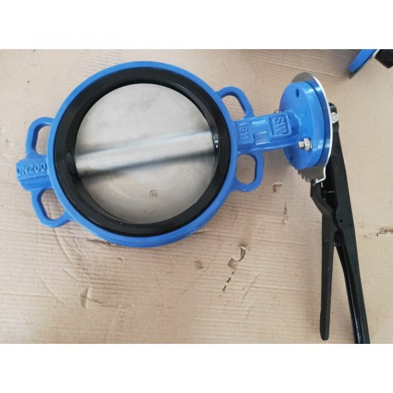 Gear işləyən Wafer Butterfly Valve (Shaft No Pin vasitəsilə) (5)
